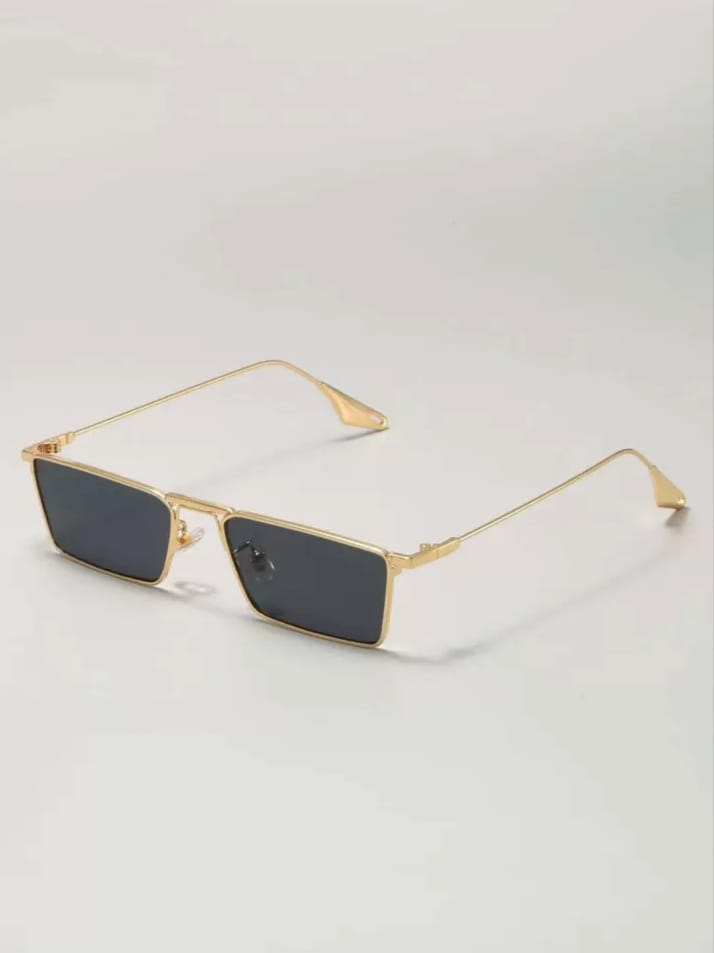 EYNAK  Metal Square Decor Glasses Elegant Shades Sunglasses